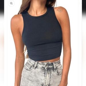 Chipre Denim crop tank - Sz XS/S